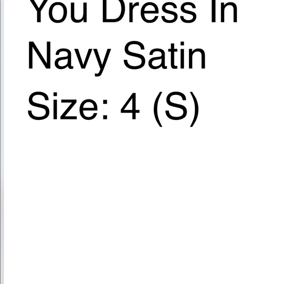 Showpo NEW Navy Satin wrap dress - Picture 3 of 3